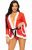 Leg Avenue Santa Robe Tie & String 3 db szett