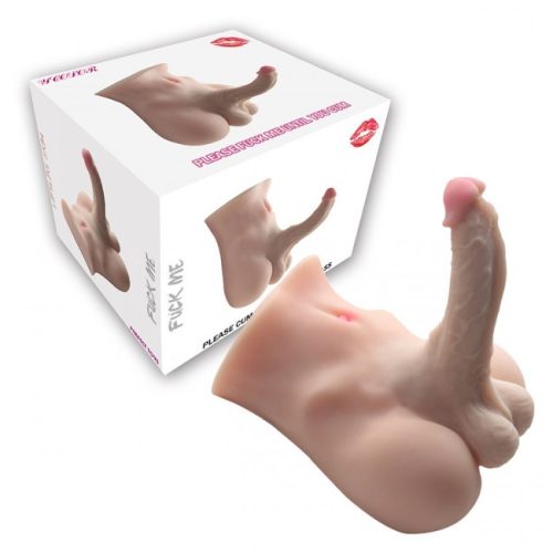 Perfect Toys-  Masturbator Male Ass with Penis Skin- Férfi felső test nagy pénisszel