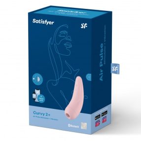 Satisfyer Curvy 2+ Pink Okos csikló izgató Nőknek