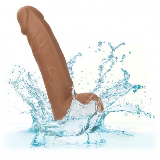 California Exotics Silicone Studs 6 Inch Brown - barna nagy pénisz