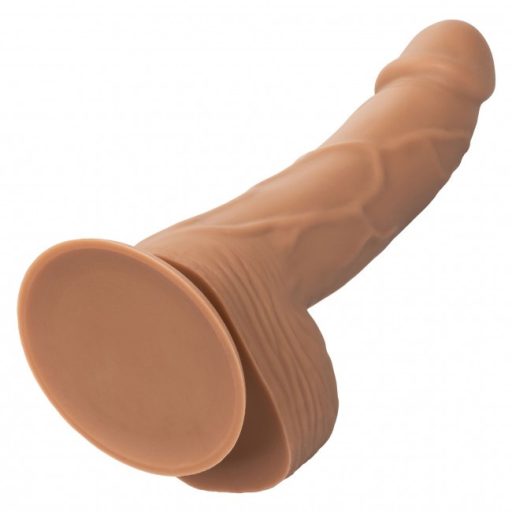 California Exotics Silicone Studs 6 Inch Brown - barna nagy pénisz