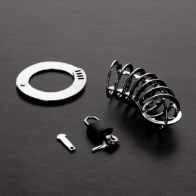   Triune - Minőségi erényöv The Spiked Chasity Cage Stainless Steel