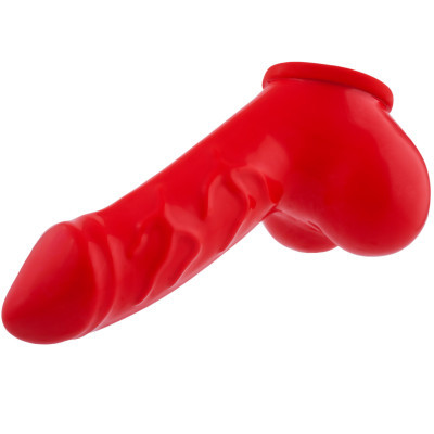 Toylie Latex Penis Sleeve Danny 11,5cm Red pénisz köpeny