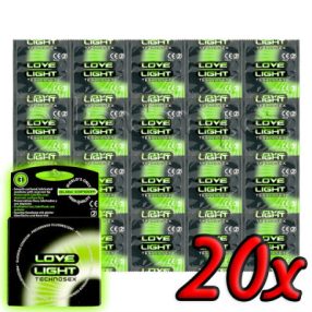 Love Light 20 db Világító óvszer