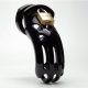 erényöv- CB-X - The Curve Chastity Cage Black (fekete) pénisz ketrec