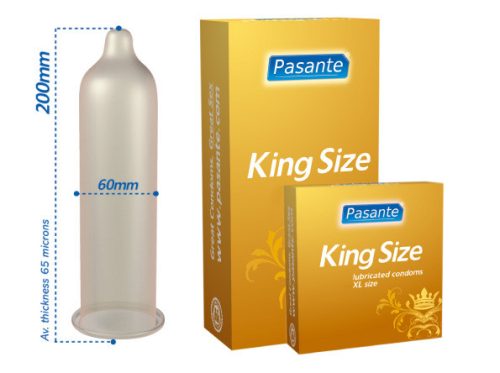 Pasante King Size 1 db Sokkal nagyobb, mint az átlagos óvszerek!