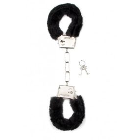 Shots Toys - Furry Handcuffs Black bilincs