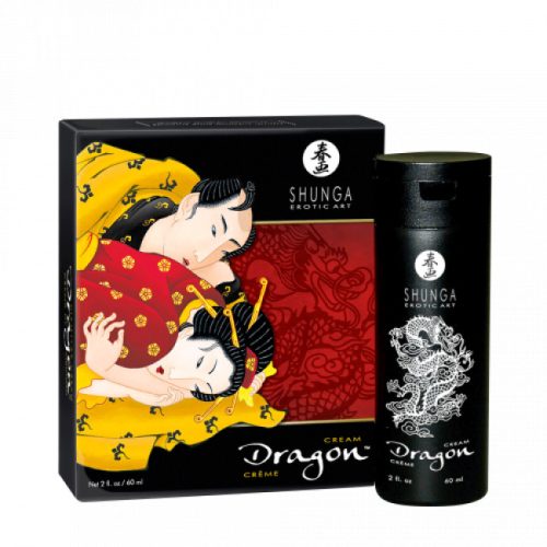 Shunga - Dragon Cream 60ml.Teljesítmény a férfi számára, Öröm & orgazmus a nő számára .