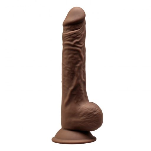 SilexD - Model 3 9.5" Brown - Igazi öröm! 24,3 cm barna dildó