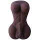 HiSmith STOY0749 -  Silicone Lady Boy Sex Doll 18cm Penis Black