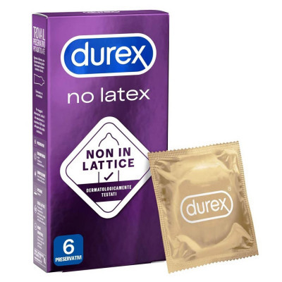 Durex No Latex 6 db-os -latex mentes óvszer