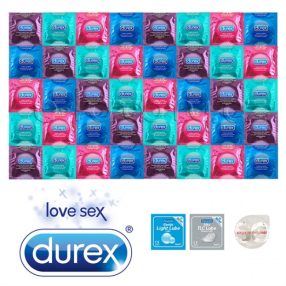   Durex Exclusive Mix Csomag - 40 óvszer Durex + 2x síkosító Pasante + ultra vékony Sagami Original 0.02 mint ajándék