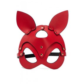 Cicamaszk,vegan bőr,piros,szegecses.