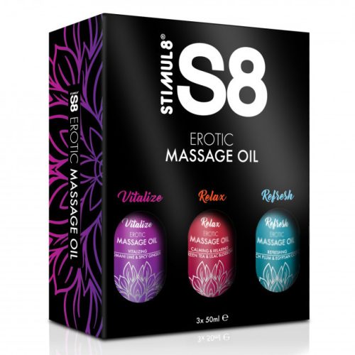 Stimul8- Massage Oil Box 3x 50ml
